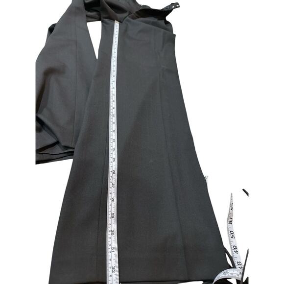 Zara Dress Jeans Size XS Black Straight Drawstring Waist W/Pockets RN 77302 - Picture 8 of 11